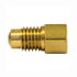 47974 by TECTRAN - Inverted Flare Fitting - Brass, 3/16 (3/8-24) Female, 12 x 10 Male Bubble Flare Thread
