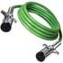 7AAB102MV by TECTRAN - Trailer Power Cable - 10 ft., 7-Way, Straight, ABS, Light Green, with Die-Cast Plugs