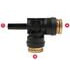 QS71-44C by TECTRAN - Push-On Hose Fitting - 1/4 in. Tube A, 1/4 in. Tube B, 3/8 in. Tube C, Run Tee