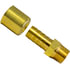 1110 by TECTRAN - Air Brake Air Line Fitting - 3/8 in. I.D Hose, 3/8-18 in. Thread, 3/8 in. Cap, Crimp-On