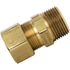 88304 by TECTRAN - Compression Fitting - Brass, 5/16 in. Tube, 1/8 in. Thread, Male Connector