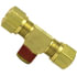 1372-6AB by TECTRAN - Air Brake Air Line Thread Branch Tee - Brass, 3/8 in. Tube, 1/4 in. Pipe Thread