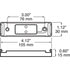 B154-11K by PETERSON LIGHTING - Black Rectangular Surface-Mount Light Bracket Kit, 4.12" x 1.12", Bulk Pack, w/o Screws