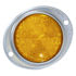 B472A by PETERSON LIGHTING - 3" Oval Aluminum Amber Reflector with Acrylic Lens, Surface-Mount, Bulk Pack