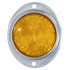 B472A by PETERSON LIGHTING - 3" Oval Aluminum Amber Reflector with Acrylic Lens, Surface-Mount, Bulk Pack