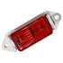 M107WR by PETERSON LIGHTING - 3.18" x 1" Rectangular Incandescent Clearance/Marker Light, Red Lens, Bulk Pack