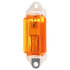 M107WA by PETERSON LIGHTING - 3.18" x 1" Rectangular Incandescent Clearance/Marker Light, Amber Lens, Bulk Pack