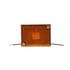 M114A by PETERSON LIGHTING - 2.75" x 2.05" Rectangular Incandescent Clearance/Marker Light, Amber Lens, with Reflex, Bulk Pack