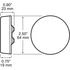 M142R by PETERSON LIGHTING - Incandescent Marker/ Clearance, PC-Rated, Round, 2.5", red, bulk pack
