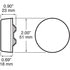 M146A by PETERSON LIGHTING - 2" Round Incandescent Amber Clearance/Marker Light, with Amber Lens, PC-Rated