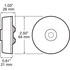 M163A by PETERSON LIGHTING - 2.5" Round, 5-LED Clearance/Marker Light, Amber Lens, PL10, Bulk Pack