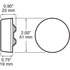 M164A by PETERSON LIGHTING - 2" Round 3-LED Clearance/Marker Light, Amber Lens, PL10, Bulk Pack