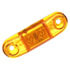 M168A by PETERSON LIGHTING - 2.6" x 0.75" Oblong 2-LED Amber Clearance/Marker Light, Stripped Wire, Bulk Pack