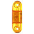 M168A by PETERSON LIGHTING - 2.6" x 0.75" Oblong 2-LED Amber Clearance/Marker Light, Stripped Wire, Bulk Pack