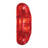 M168R by PETERSON LIGHTING - 2.6" x 0.75" Oblong 2-LED Red Clearance/Marker Light, Stripped Wire, Bulk Pack