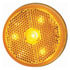 M173A by PETERSON LIGHTING - 2.5" Round 4-LED Clearance/Marker Light, Amber Lens, with Reflex, PL10, Bulk Pack