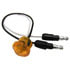 M177A-BT2 by PETERSON LIGHTING - 3/4" Round Single Diode LED Clearance/Merker Light, Amber Lens, (2) .180 Bullets, Bulk Pack