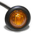 M181A-BT2 by PETERSON LIGHTING - 3/4" Round Single Diode LED Clearance/Marker Light, Amber Lens, (2) .180 Bullets