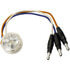 M186CTP-BT3 by PETERSON LIGHTING - 1 3/8" White Single Diode LED Auxiliary TPMS Malfunction Light, DOT XL 8" Leads, Bulk Pack