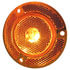 M190FA-CLP by PETERSON LIGHTING - 2" Round Single Diode Clearance/Marker Light, Amber Lens, with Reflex Flange, with Clip, Bulk Pack