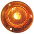 M190FA-CLP by PETERSON LIGHTING - 2" Round Single Diode Clearance/Marker Light, Amber Lens, with Reflex Flange, with Clip, Bulk Pack