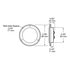 M189FA by PETERSON LIGHTING - 2.5" Round Single Diode LED Clearance/Marker Light, Amber Lens, with Reflex Flange, Bulk Pack