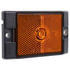 M215A by PETERSON LIGHTING - 3.94" x 1.13" Rectangular Single Diode LED Clearance/Marker Light, Amber Lens, Bulk Pack