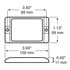 M215A by PETERSON LIGHTING - 3.94" x 1.13" Rectangular Single Diode LED Clearance/Marker Light, Amber Lens, Bulk Pack