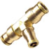 85498 by TECTRAN - Air Brake Air Line Union - Brass, 3/8 in. Tube Size, Push-Lock