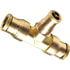 85498 by TECTRAN - Air Brake Air Line Union - Brass, 3/8 in. Tube Size, Push-Lock