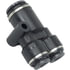 87638 by TECTRAN - Push-On Hose Fitting - 1/4 in. Tube A, 3/8 in. Tube B, Y-Union, Composite