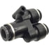 87639 by TECTRAN - Push-On Hose Fitting - 3/8 in. Tube A, 3/8 in. Tube B, Y-Union, Composite