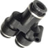 87639 by TECTRAN - Push-On Hose Fitting - 3/8 in. Tube A, 3/8 in. Tube B, Y-Union, Composite