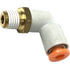 87650 by TECTRAN - 90-Deg Male Elbow Push-Lock Swivel Composite Fitting, 5/32" Tube Size, 1/16" Pipe Thread