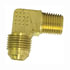 49-6B by TECTRAN - SAE 90-Deg Male Elbow Flare Fitting, 3/8 in. Tube Size, 1/4 in. Pipe Thread