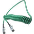 37093 by TECTRAN - Trailer Power Cable - 20 ft., 7-Way, Powercoil, ABS, Green, with WeatherSeal