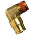 PL1315-6A by TECTRAN - DOT Male Elbow Push-Lock Non-Swivel Brass Fitting, 3/8" Tube Size, 1/8" Pipe Thread