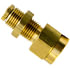 87117 by TECTRAN - Bulkhead Union Fitting - 3/8 in. Tube, 1/4 in. Thread, Brass, Push-Lock