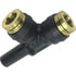 85434 by TECTRAN - Push-On Hose Fitting - 3/8 in. Tube A, 3/8 in. Tube B, 3/8 in. Tube C, Run Tee