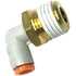 87625 by TECTRAN - 90-Deg Male Elbow Push-Lock Swivel Composite Fitting, 3/16" Tube Size, 1/4" Pipe Thread