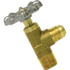 1049-8D by TECTRAN - SAE 45-90 Brass Truck Shut-Off Valve, 1/2" Tube Size, 1/2" Pipe Thread Size