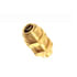 87111 by TECTRAN - Air Brake Air Line Union - Brass, 1/2 in. Tube Size, Push-Lock, Bulkhead