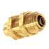 87111 by TECTRAN - Air Brake Air Line Union - Brass, 1/2 in. Tube Size, Push-Lock, Bulkhead