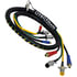 22031 by TECTRAN - Air Brake Hose and Power Cable Assembly - 12 ft., 4-in-1 Auxiliary, Black Hose