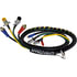 22031 by TECTRAN - Air Brake Hose and Power Cable Assembly - 12 ft., 4-in-1 Auxiliary, Black Hose