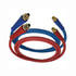 13B135201 by TECTRAN - 3/8" Air Brake Blue Jumper Hose with FLEXGrip-HD Handles, 1/2" LifeSwivel Fittings, 13.5 ft