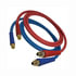 13R135201 by TECTRAN - 3/8" Air Brake Red Jumper Hose with FLEXGrip-HD Handles, 1/2" LifeSwivel Fittings, 13.5 ft.