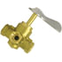 90142 by TECTRAN - Shut-Off Valve - Brass, 1/4 in. Thread, 1-3/8 in. Stem, 3-Way Valve, Female Pipe