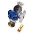 16117 by TECTRAN - Knob Style Blue Service Shutoff Gladhand with Bulkhead Fitting, 3/8" Nylon Tubing