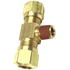 85344 by TECTRAN - Air Brake Air Line Thread Branch Tee - Brass, 3/8 in. Tube, 1/2 in. Pipe Thread